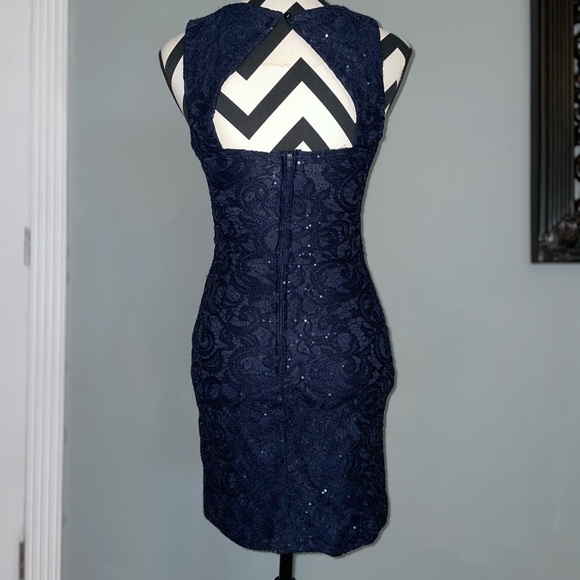 sequin short navy dress - Picture 3 of 3